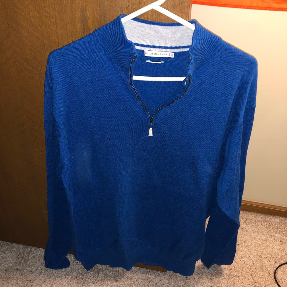 Men’s L Peter Millar Quarter ZIP Sweater